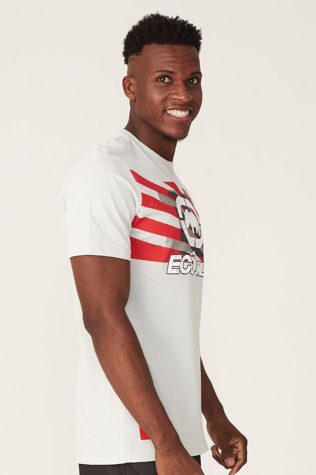 Camiseta-Ecko-Estampada-Cinza