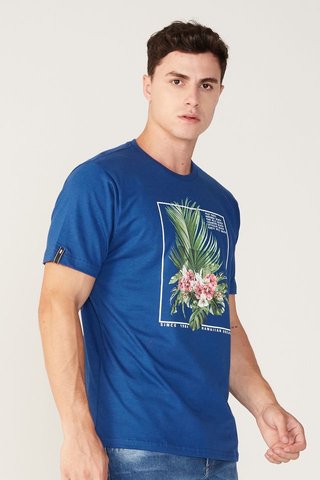 Camiseta-HD-Estampada-Palm-Trees-Azul