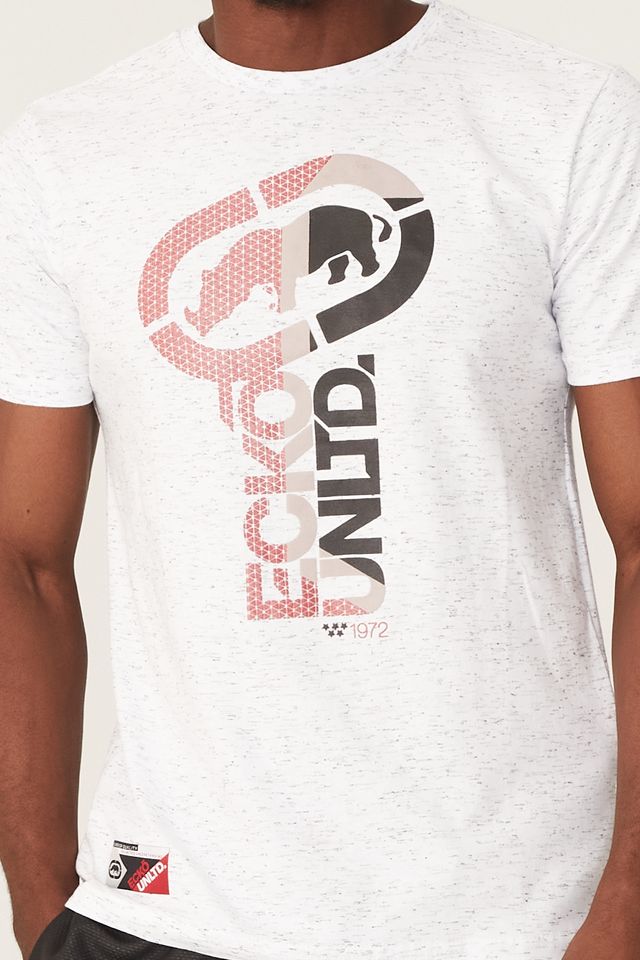 Camiseta-Ecko-Estampada-Branca-Mescla