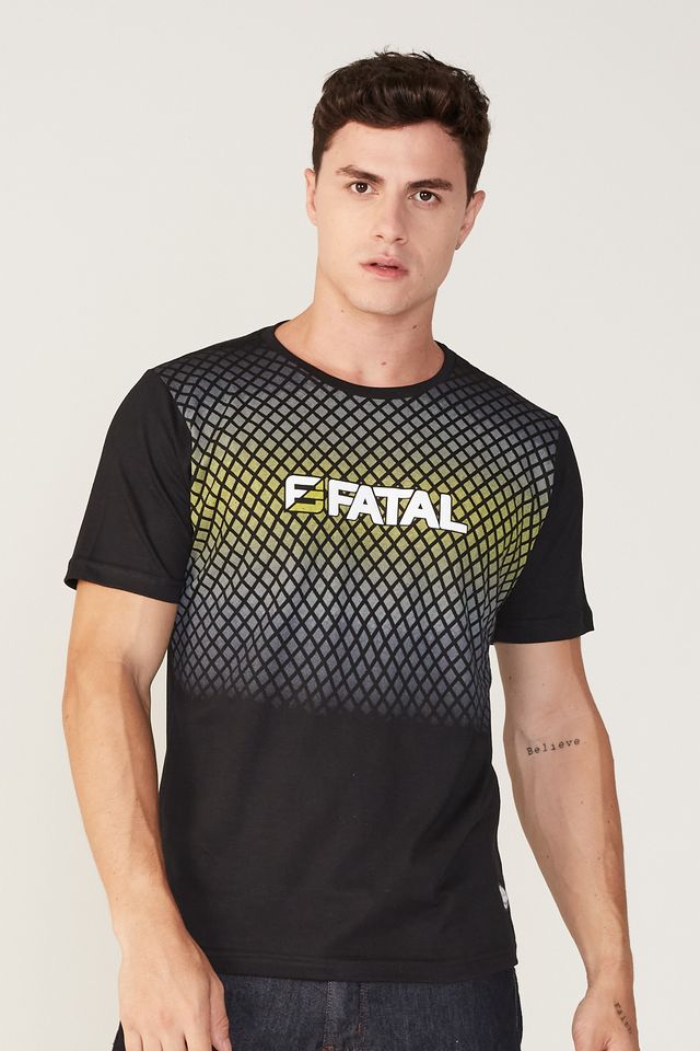 Camiseta-Fatal-Estampada-Preta