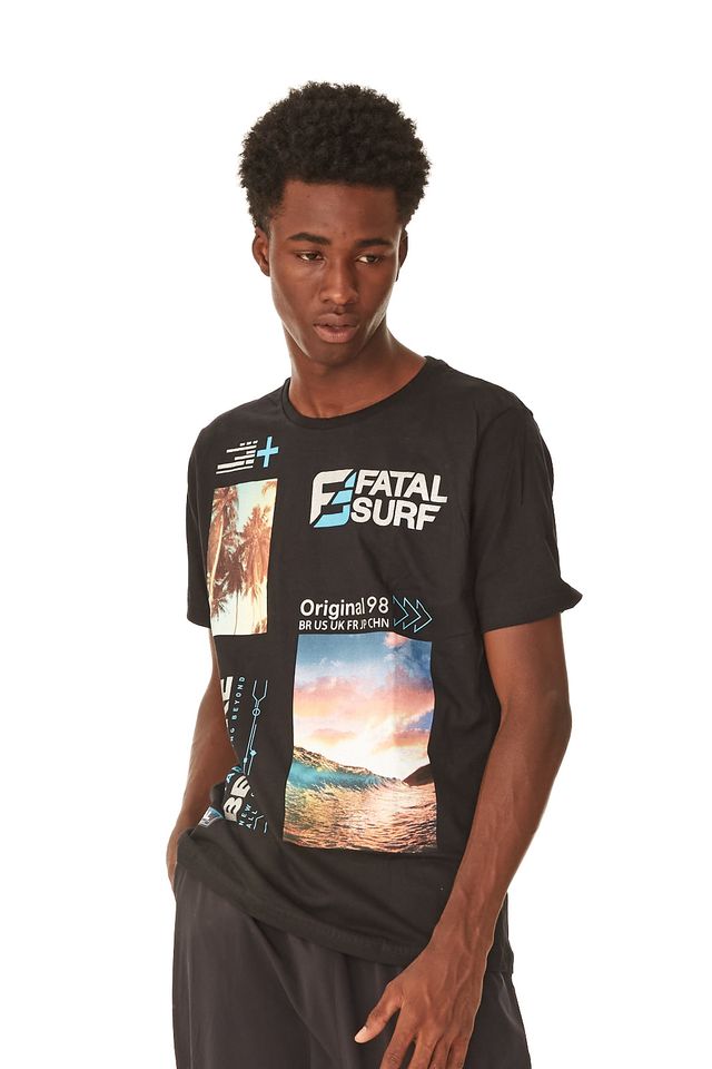 Camiseta-Fatal-Estampada-Preta