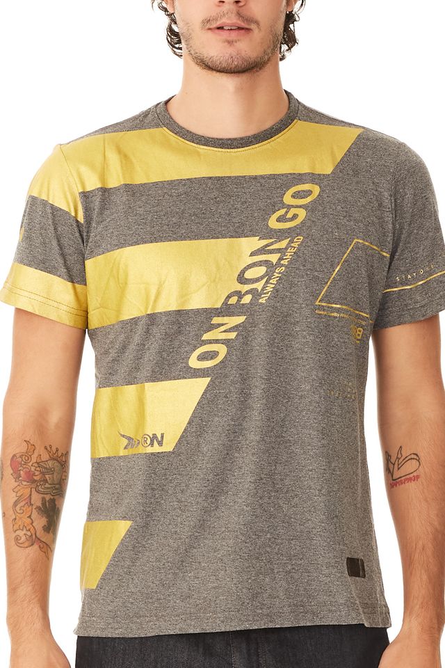 Camiseta-Onbongo-Especial-Com-Listras-Cinza-Mescla-Escuro