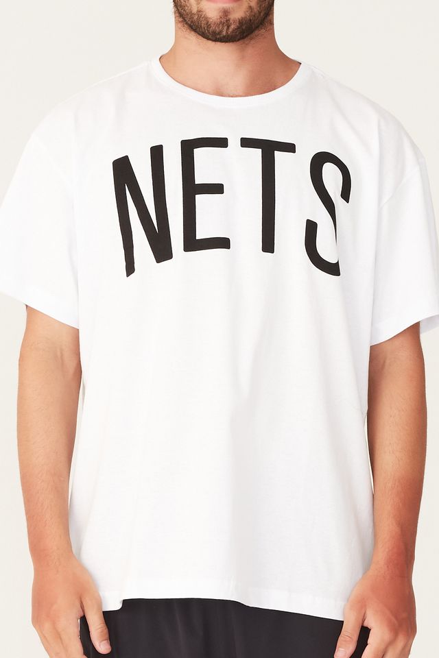 Camiseta-NBA-Estampada-Brooklyn-Nets-Branca