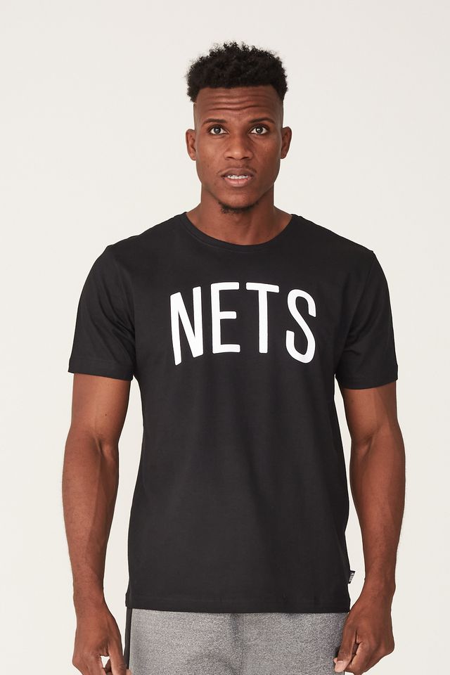 Camiseta-NBA-Estampada-Brooklyn-Nets-Preta