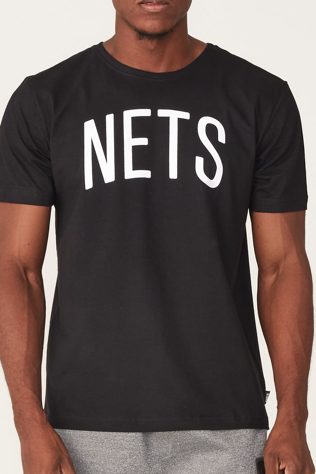 Camiseta-NBA-Estampada-Brooklyn-Nets-Preta