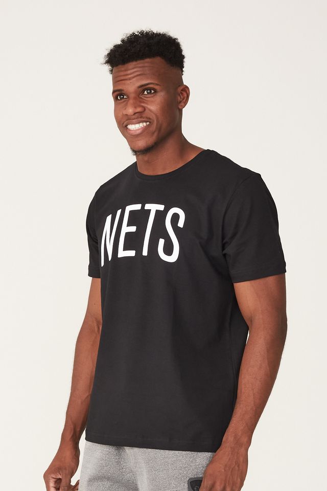 Camiseta-NBA-Estampada-Brooklyn-Nets-Preta