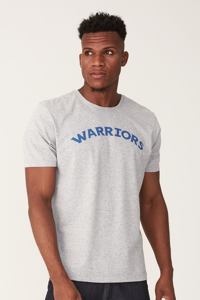 Camiseta-NBA-Estampada-Golden-State-Warriors-Cinza-Mescla