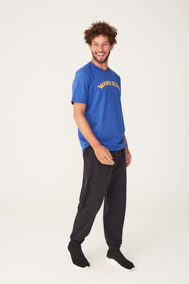 Camiseta-NBA-Estampada-Golden-State-Warriors-Azul