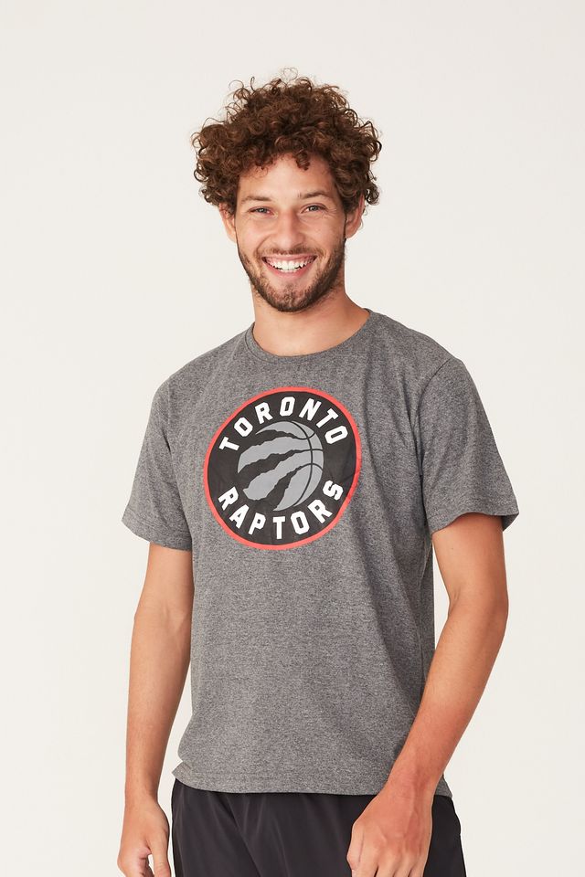 Camiseta-NBA-Estampada-Toronto-Raptors-Cinza