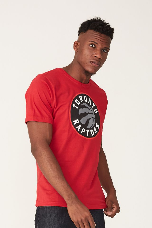 Camiseta-NBA-Estampada-Toronto-Raptors-Vermelha