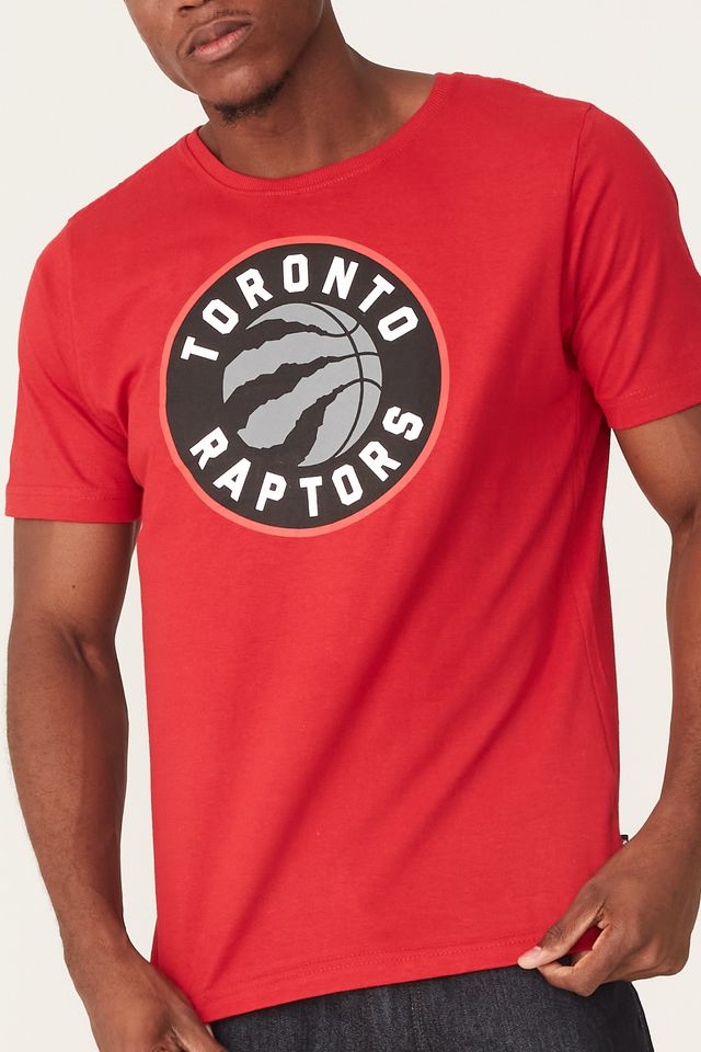 Camiseta-NBA-Estampada-Toronto-Raptors-Vermelha