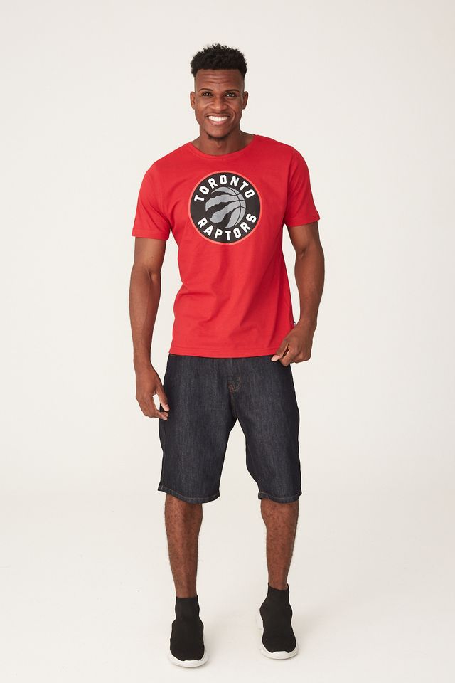 Camiseta-NBA-Estampada-Toronto-Raptors-Vermelha