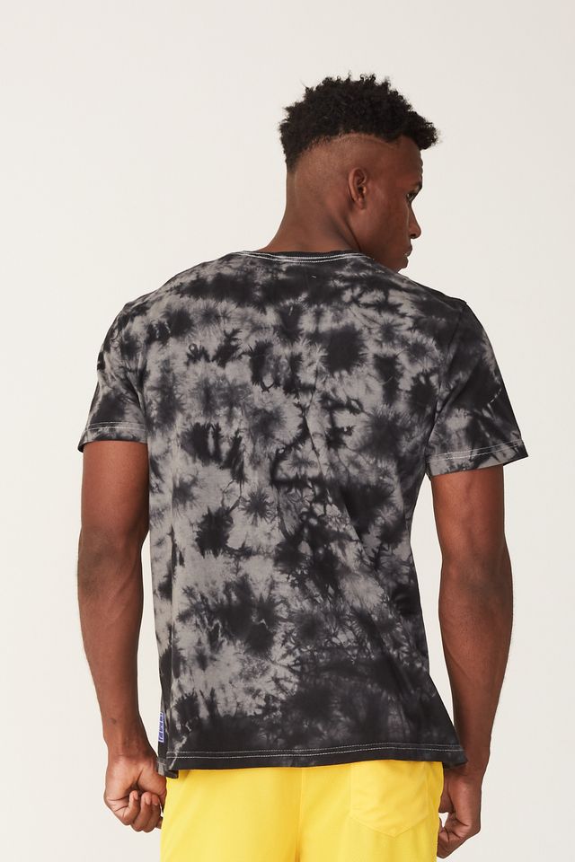 Camiseta-NBA-Estampada-Los-Angeles-Lakers-Tie-Dye-Preta