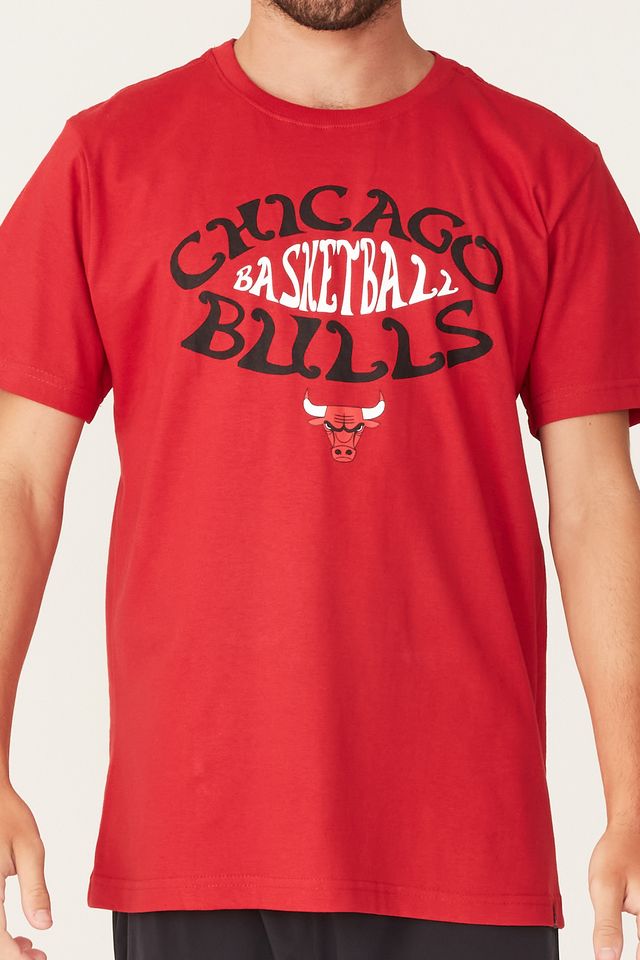Camiseta-NBA-Estampada-Chicago-Bulls-Vermelha