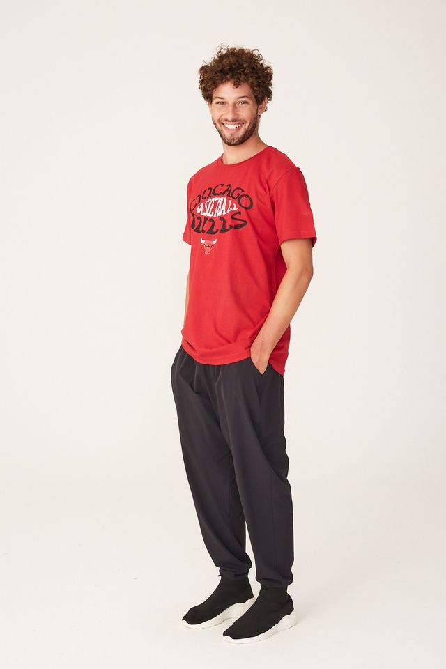 Camiseta-NBA-Estampada-Chicago-Bulls-Vermelha