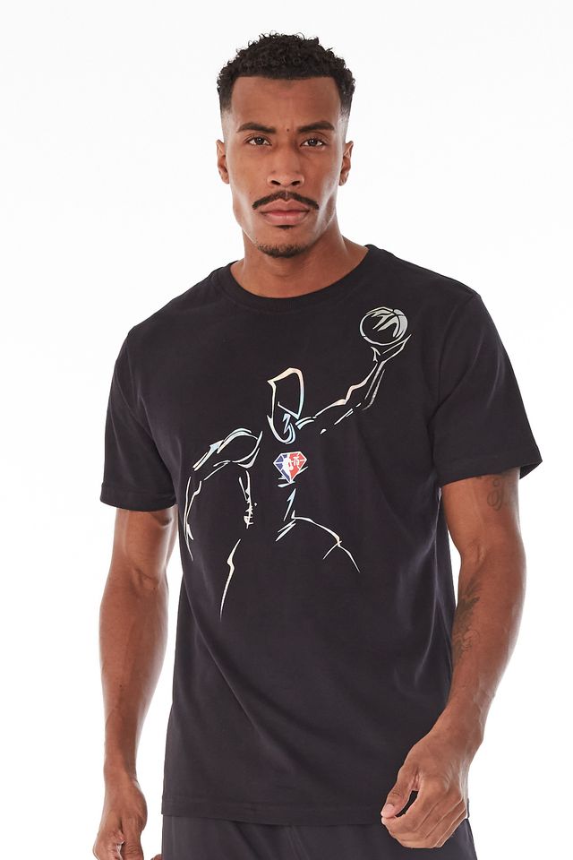 Camiseta-NBA-Especial-Jump-Preta