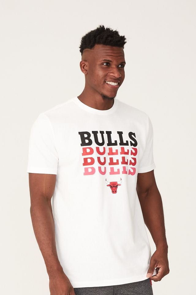 Camiseta-NBA-Estampada-Chicago-Bulls-Off-White