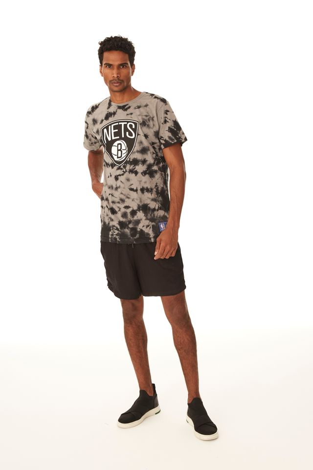 Camiseta-NBA-Especial-Tie-Dye-Brooklyn-Nets-Preta