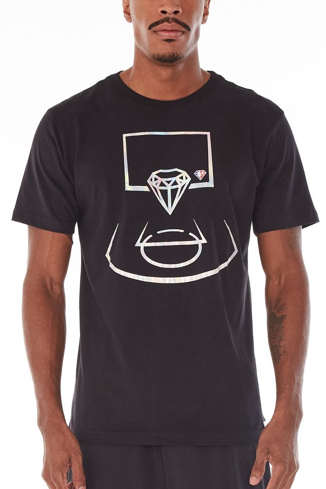 Camiseta-NBA-Especial-Basketball-Court-Preta
