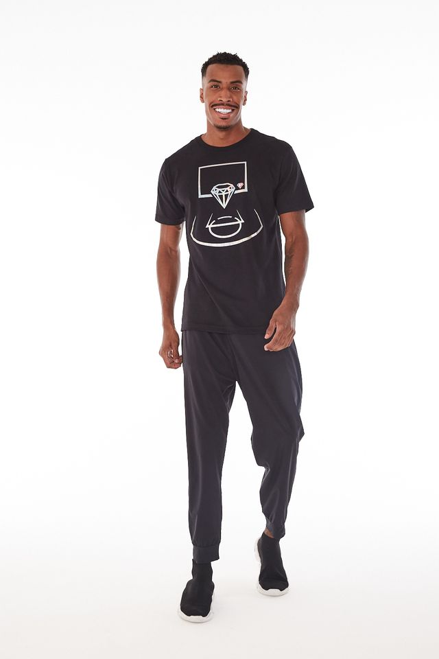 Camiseta-NBA-Especial-Basketball-Court-Preta