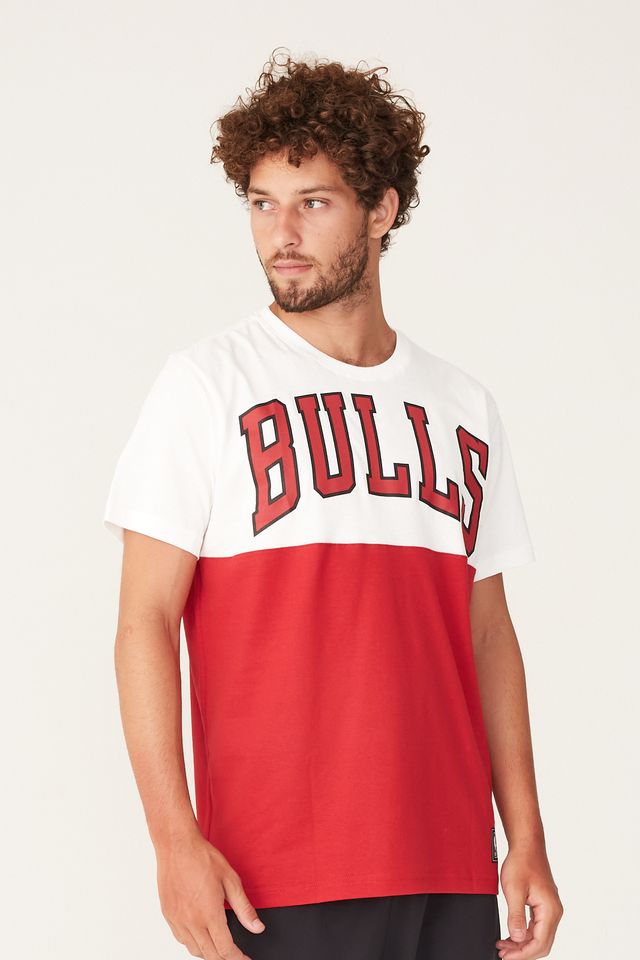 Camiseta-NBA-Especial-Chicago-Bulls-Off-White-Com-Vermelha
