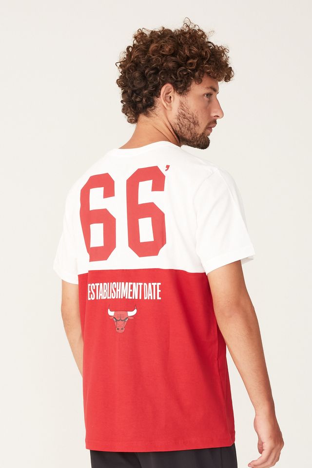 Camiseta-NBA-Especial-Chicago-Bulls-Off-White-Com-Vermelha