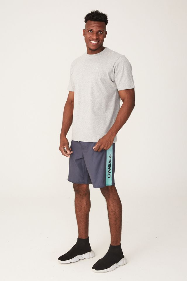 Camiseta-Oneill-Estampada-Mini-Brand-Logo-Bege-Mescla