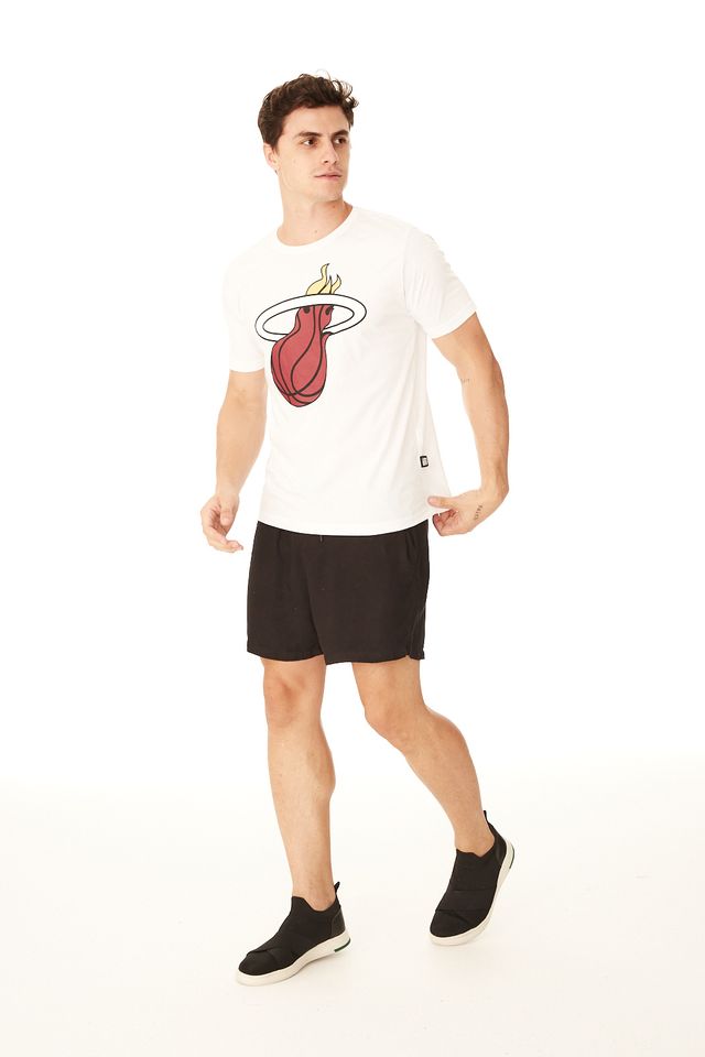 Camiseta-NBA-Estampada-Miami-Heat-Branca