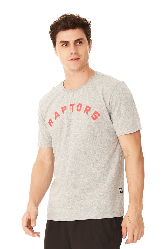 Camiseta-NBA-Estampada-Toronto-Raptors-Cinza-Mescla