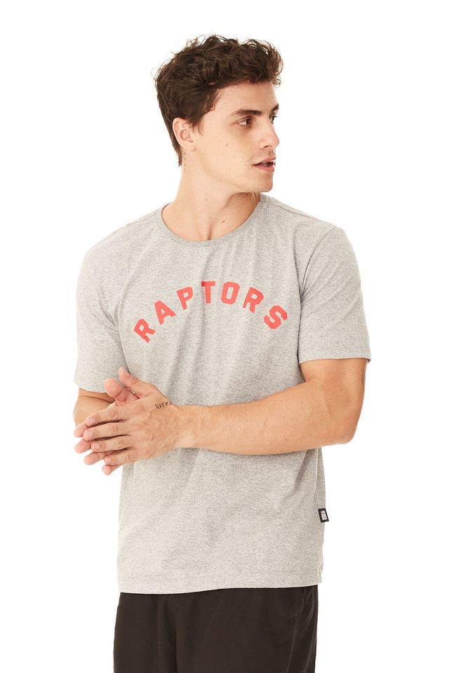 Camiseta-NBA-Estampada-Toronto-Raptors-Cinza-Mescla