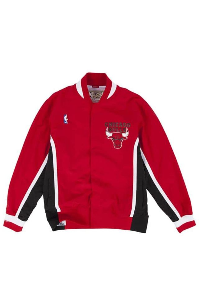 Jaqueta-Mitchell---Ness-Jersey-Authentic-Warm-Up-Chicago-Bulls-1992-1993-Vermelha Jaqueta-Mitchell---Ness-Jersey-Authentic-Warm-Up-Chicago-Bulls-1992-1993-Vermelha