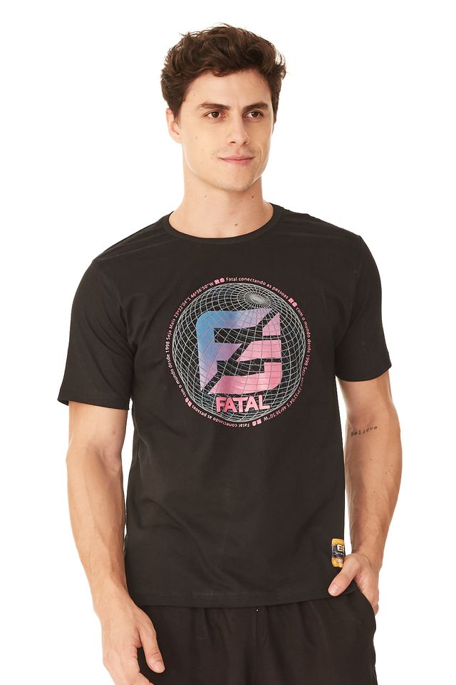 Camiseta-Fatal-Estampada-Preta