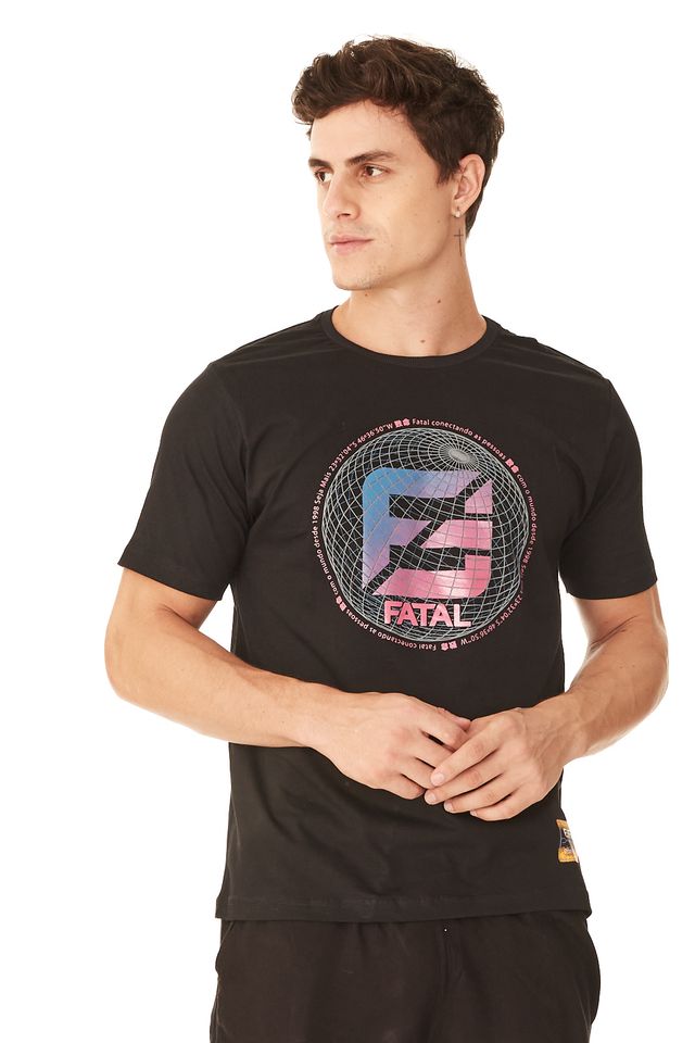 Camiseta-Fatal-Estampada-Preta