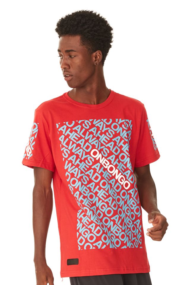 Camiseta-Onbongo-Estampada-Vermelha Camiseta-Onbongo-Estampada-Vermelha