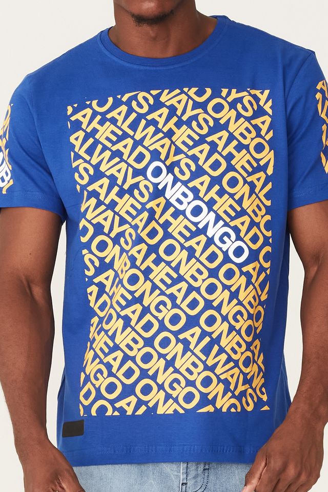 Camiseta-Onbongo-Estampada-Azul-Royal