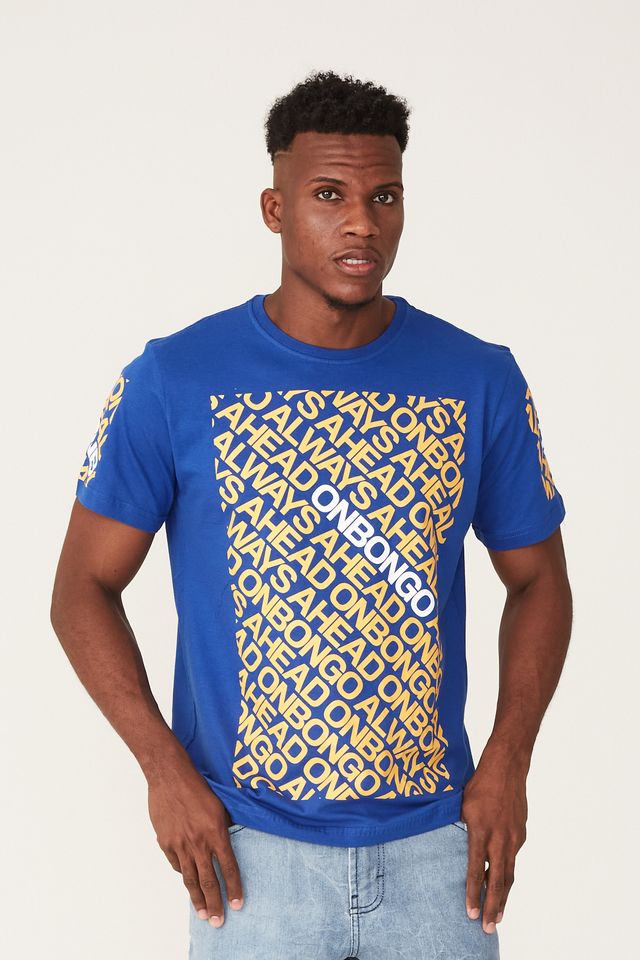 Camiseta-Onbongo-Estampada-Azul-Royal