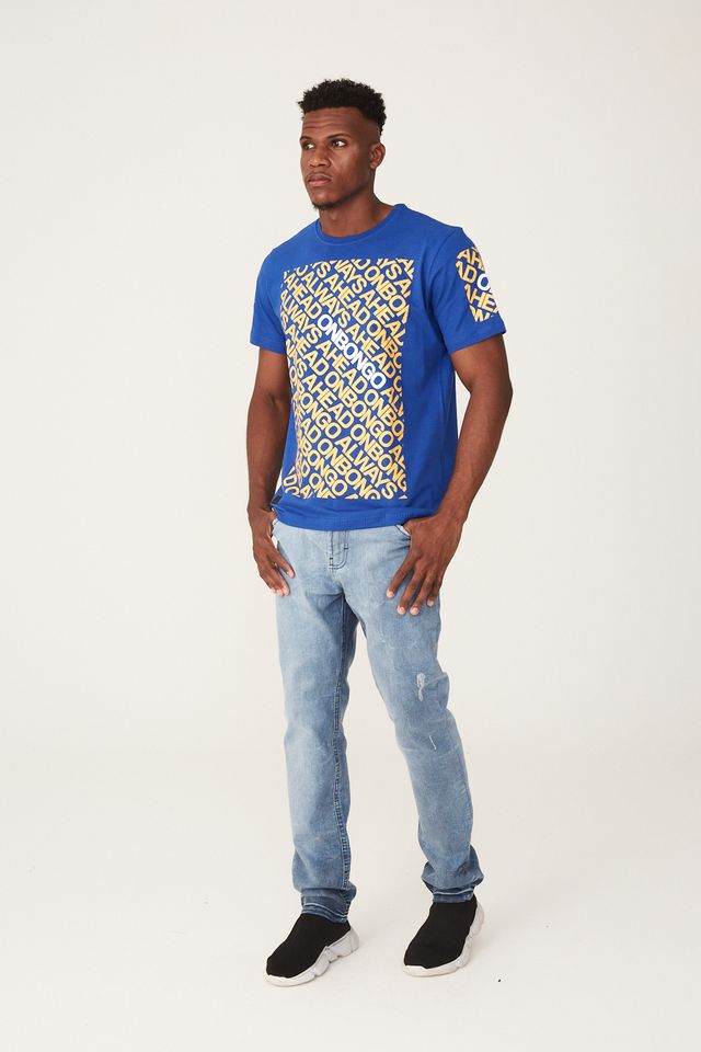 Camiseta-Onbongo-Estampada-Azul-Royal