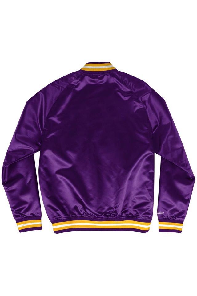 Jaqueta-Mitchell---Ness-Jersey-Lightweight-Satin-Jacket-Los-Angeles-Lakers-Roxa
