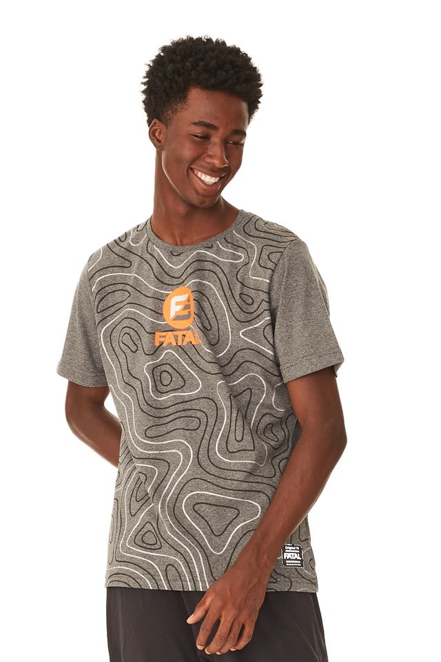 Camiseta-Fatal-Estampada-Cinza-Mescla-Escuro
