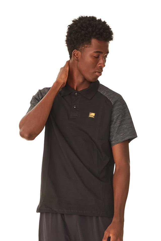 Camisa-Polo-Fatal-Estampada-Preta