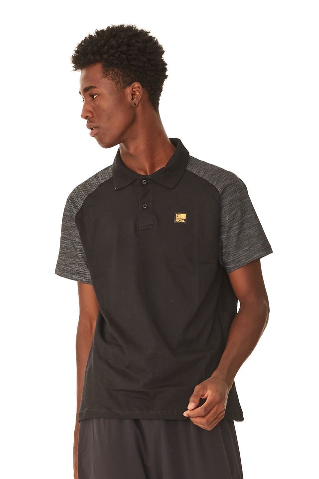 Camisa-Polo-Fatal-Estampada-Preta