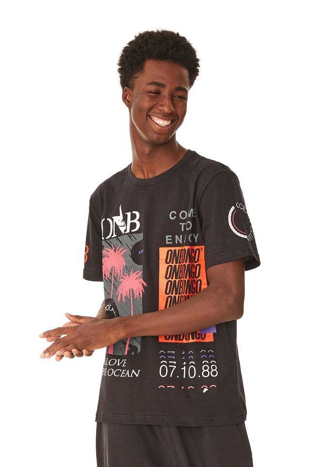 Camiseta-Onbongo-Especial-Estampada-Preta Camiseta-Onbongo-Especial-Estampada-Preta