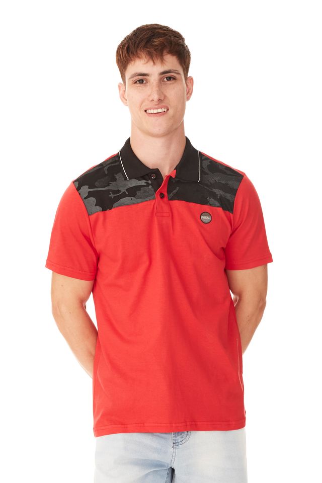 Camisa-Polo-Fatal-Estampada-Vermelha
