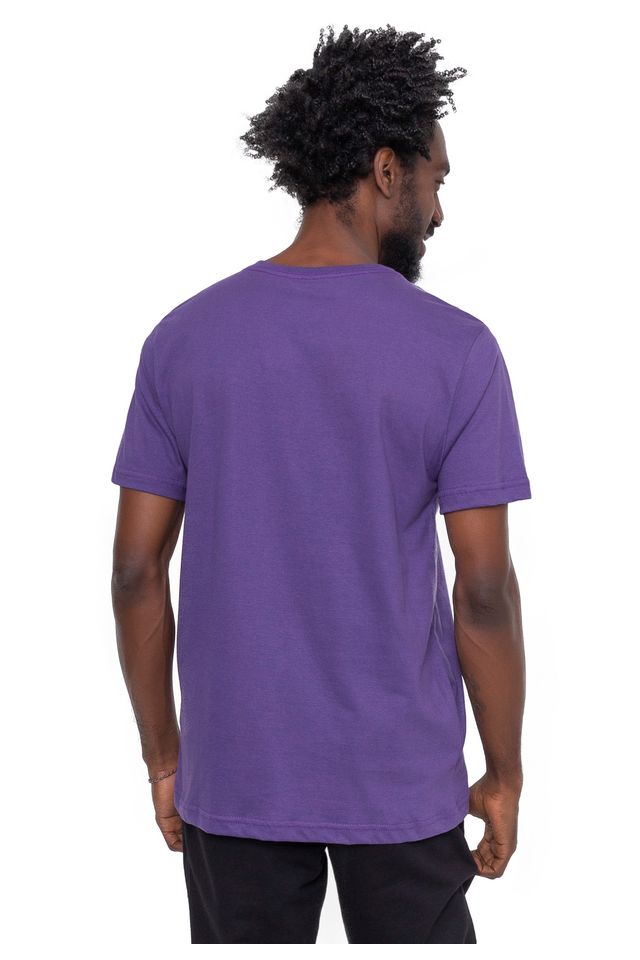 Camiseta-NBA-Estampada-Los-Angeles-Lakers-Roxa