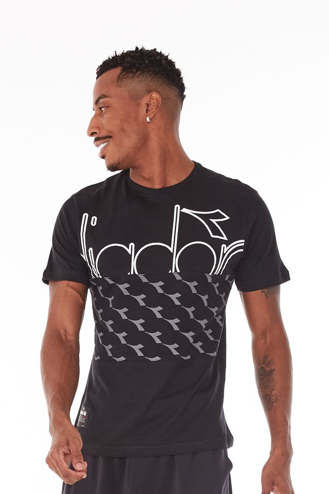 Camiseta-Diadora-Snip-Preta