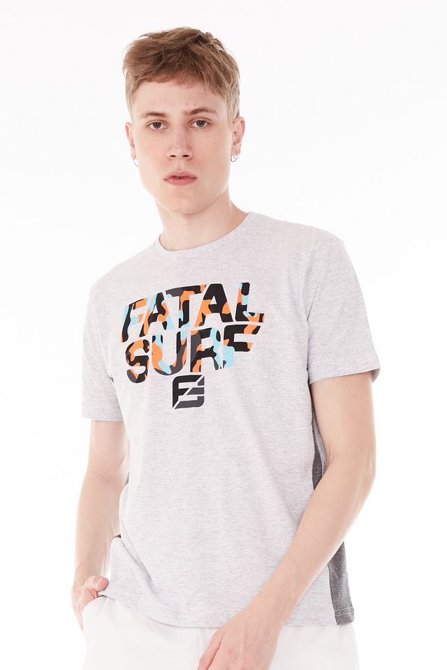 Camiseta-Fatal-Especial-Lettering-Logo-Cinza-Mescla
