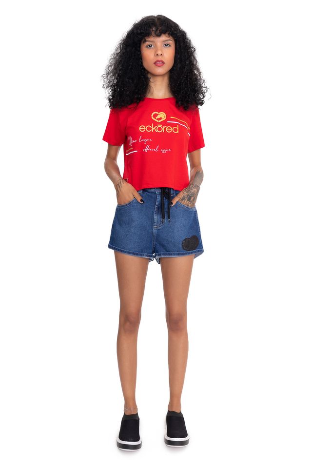 Camiseta-Ecko-Feminina-Take-Vermelha