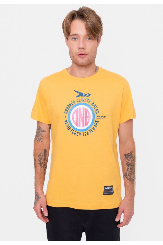 Camiseta-Onbongo-Sydney-Amarela-Escuro Camiseta-Onbongo-Sydney-Amarela-Escuro