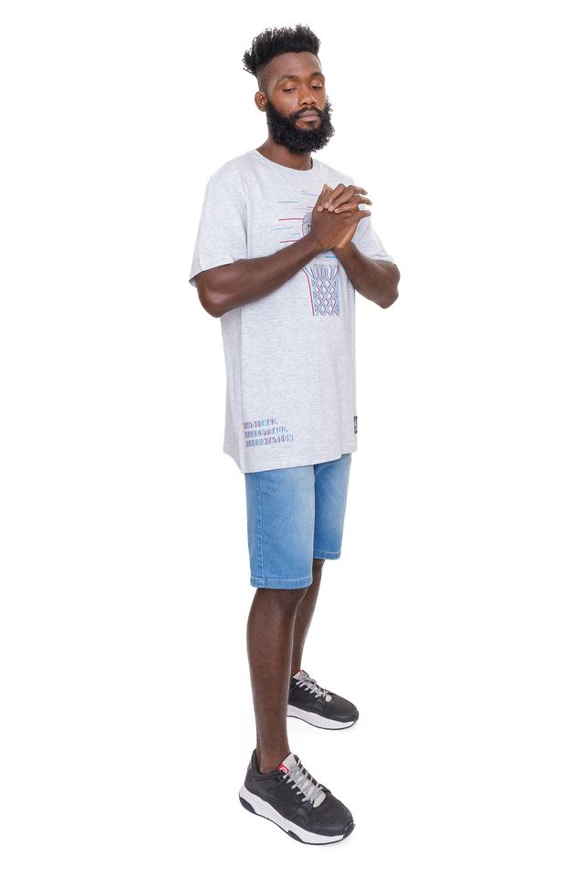 Camiseta-NBA-Basket-Hoop-Cinza-Mescla