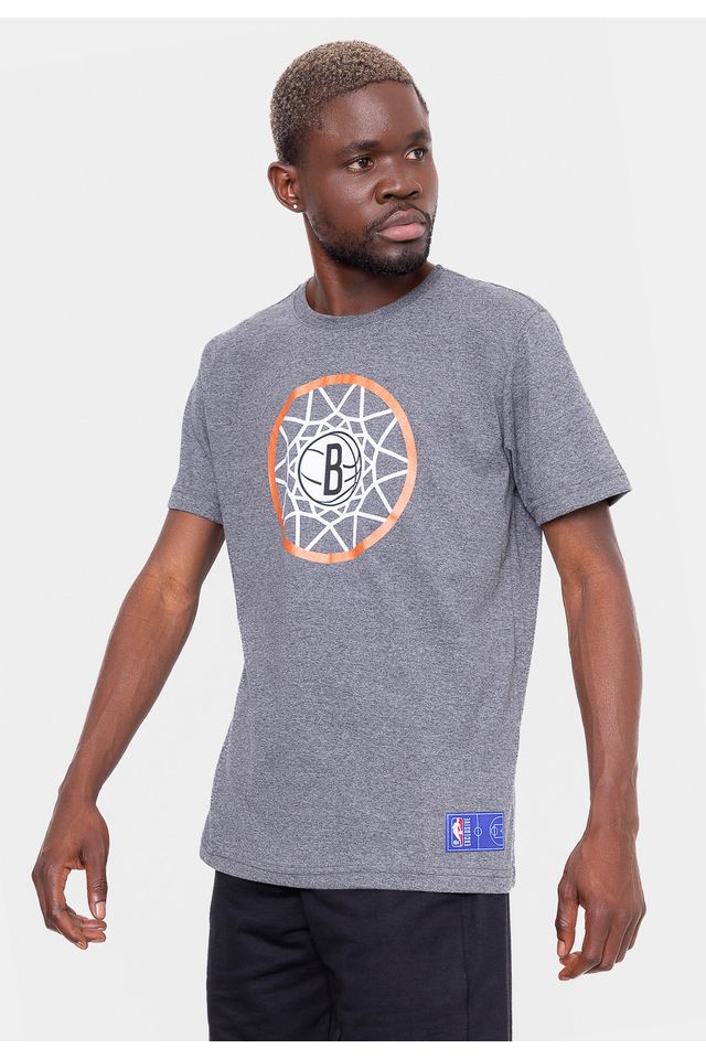 Camiseta-NBA-Hoop-Mesh-Brooklyn-Nets-Cinza-Mescla-Escuro